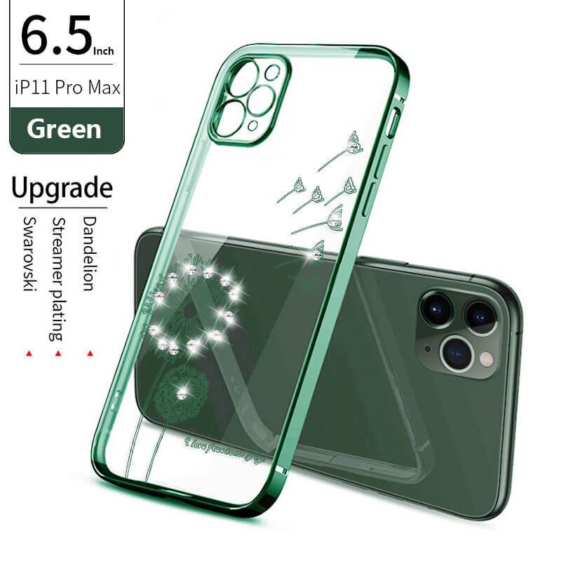 2021 Dandelion Diamonds Electroplating Case For iPhone 12 Pro Max Mini 11 XS XR 7 8 Plus SE 2020 Cover - {{ shop_name}} varyfun