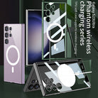 Electroplated Clear Phone Case With Magnetic MagSafe Charging Coil For Samsung Galaxy S23 Ultra Plus - {{ shop_name}} varyfun