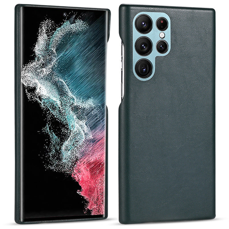 Custom Name Leather Case For Samsung Galaxy S23 S23+ S23Ultra S22 S22+ S22Ultra - mycasety2023 Mycasety