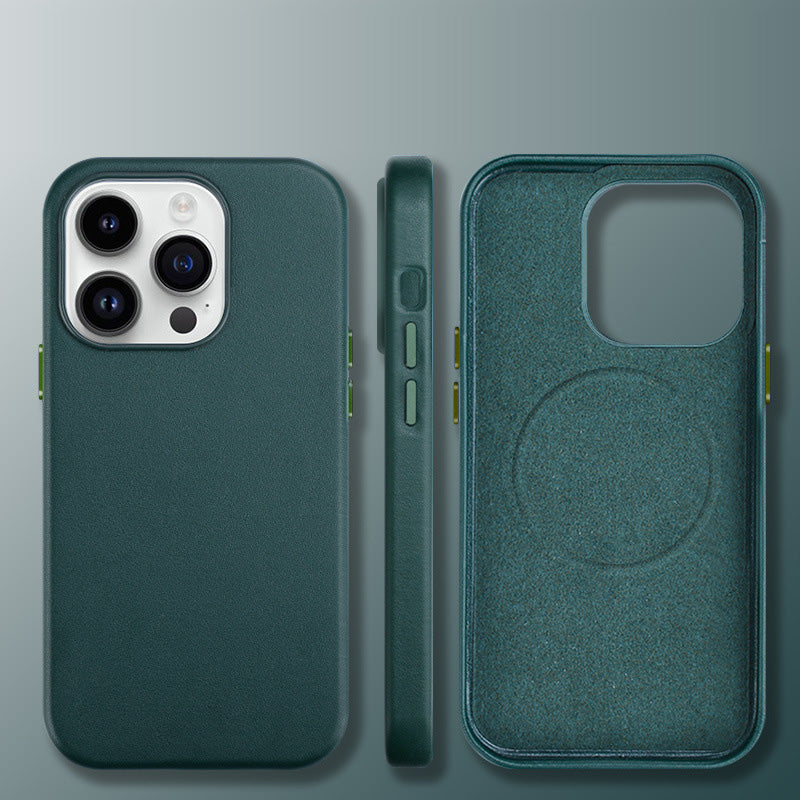 Custom Name Letters Leather Phone Case For iPhone 13 14 14ProMax - mycasety2023 Mycasety