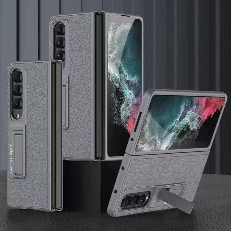 Samsung Galaxy Z Fold 4 5G Luxury Leather Magnetic Stand All-inclusive Drop-resistant Protective Cover - {{ shop_name}} varyfun