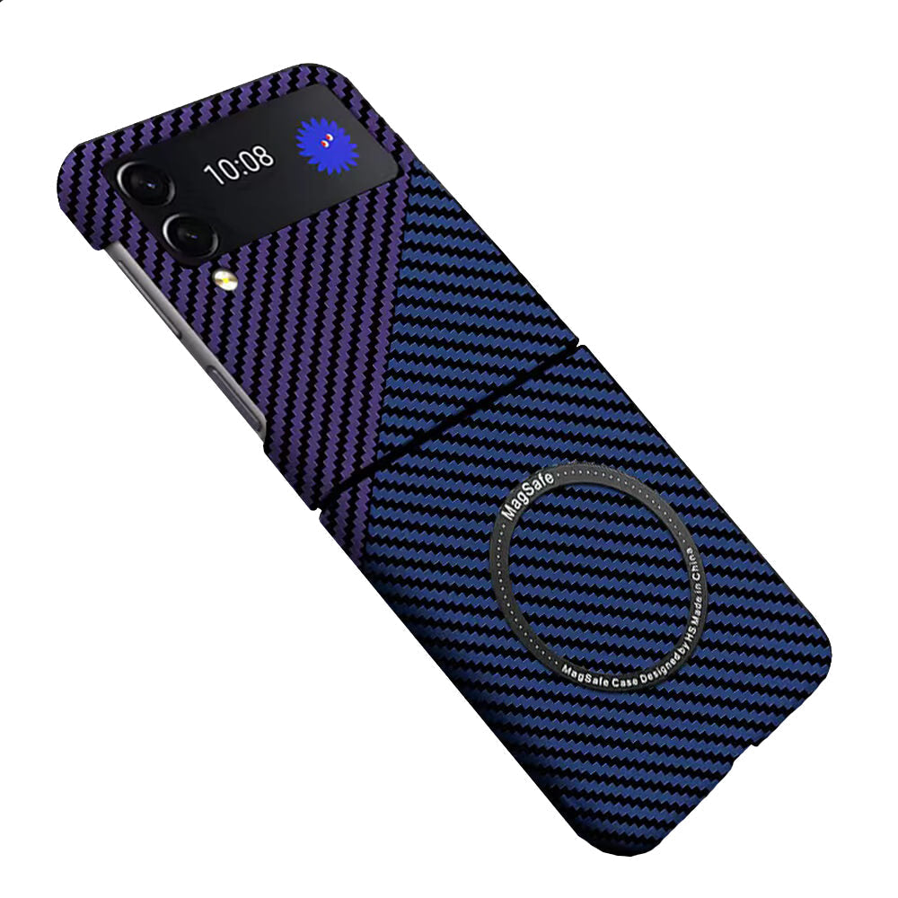 Samsung Galaxy Z Flip 4 | Magnetic Carbon Fiber Phone Case - mycasety2023 Mycasety