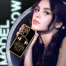 Electroplated Astronaut Stand Cute 6D Spaceman Pattern Phone Case For Samsung Galaxy S23 S22 S21 Ultra Plus Case - {{ shop_name}} varyfun