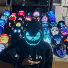 Customizable Halloween Led Bluetooth Mask - {{ shop_name}} varyfun