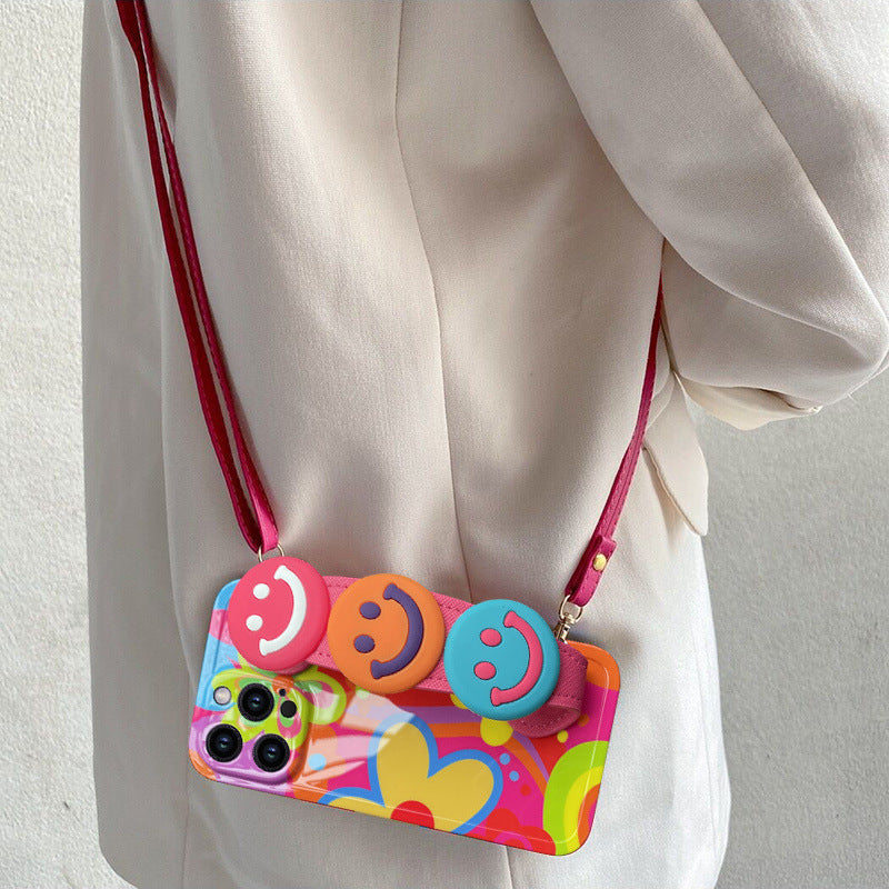 Ins Graffiti Oil Painting Small Yellow Flower iPhone Case - mycasety2023 Mycasety