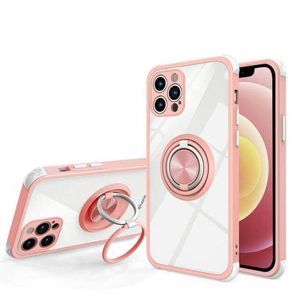Creative Double Ring Bracket Four-corner Anti-fall Cover For iPhone - {{ shop_name}} pphonecover