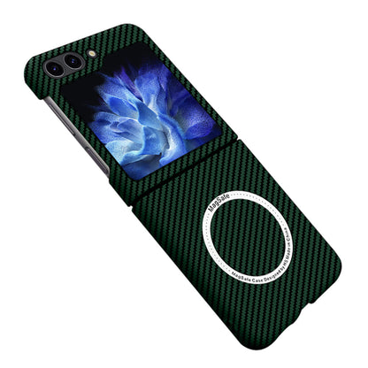 Samsung Galaxy Z Flip5 | Magnetic Carbon Fiber Phone Case - mycasety2023 Mycasety