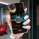 Luxury Electroplated Gold Plating Glitter Case with Ring Holder For iPhone 12Pro MAX 11 Pro XS MAX XR 7 8 Plus - {{ shop_name}} varyfun