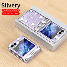 Load image into Gallery viewer, Electroplating Star Phone Case For Samsung Galaxy Z Flip5 Flip4 Flip3 5G
