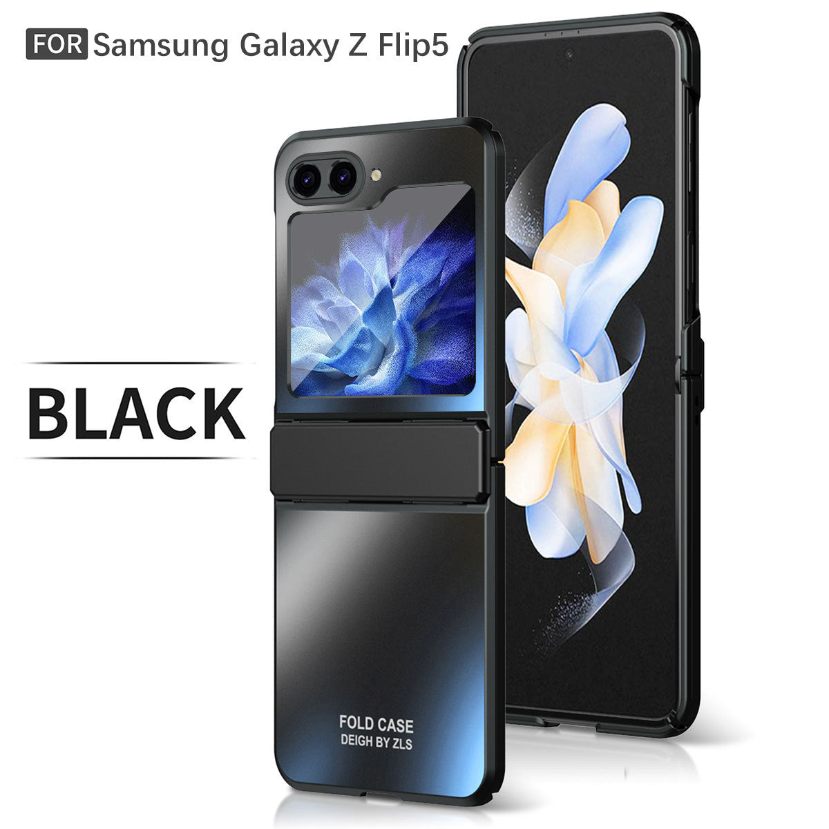 Frosted Plating Phone Case For Samsung Galaxy Z Flip5 Flip4 Flip3 5G