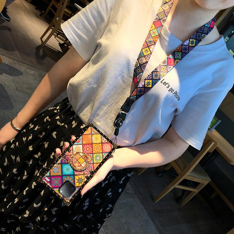 High Quality Bohemian Lanyard Ring Phone Case For iPhone Samsung - {{ shop_name}} varyfun