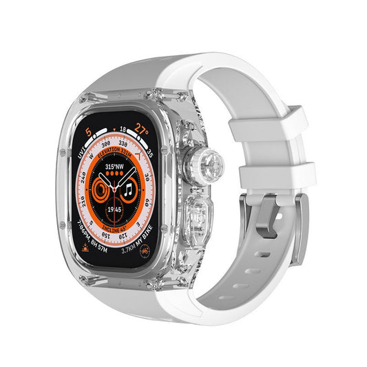 Luxury Transparent Case Strap For Apple Watch Ultra 49mm - mycasety2023 Mycasety