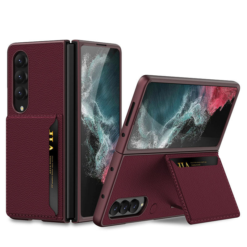 Samsung Galaxy Z Fold 4 5G Luxury Leather Card Holder All-inclusive Drop-resistant Protective Cover - {{ shop_name}} varyfun