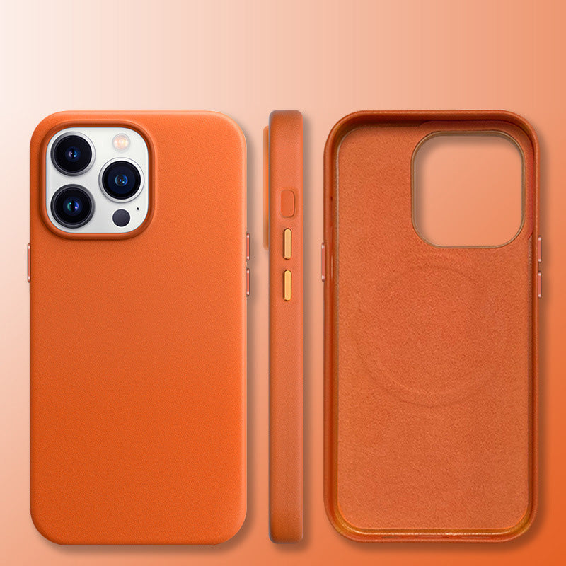 Custom Name Letters Leather Phone Case For iPhone 13 14 14ProMax - mycasety2023 Mycasety