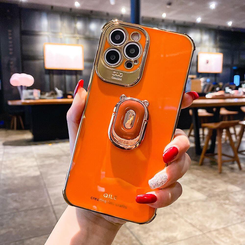 Luxury Electroplating Stand Ring Holder Phone Case With Finger Ring for iPhone 12 Pro MAX 11 Pro XS XR X SE 6 6s 7 8 Plus 12Mini - {{ shop_name}} Varyfun