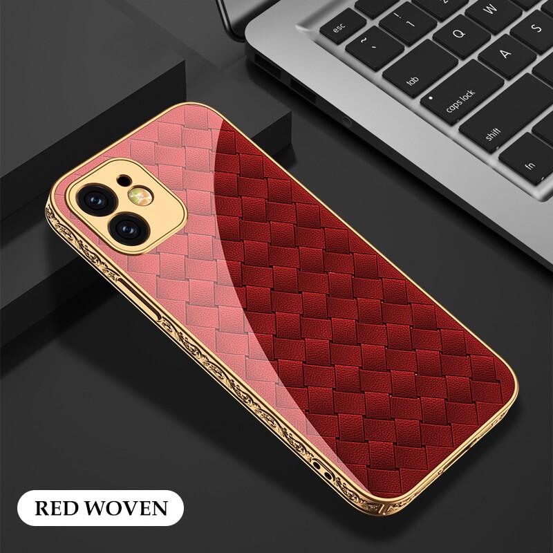 Luxury Baroque Style Carving Edge Protection Tempered Glass Case For iPhone 12 - {{ shop_name}} EasyOutdoor