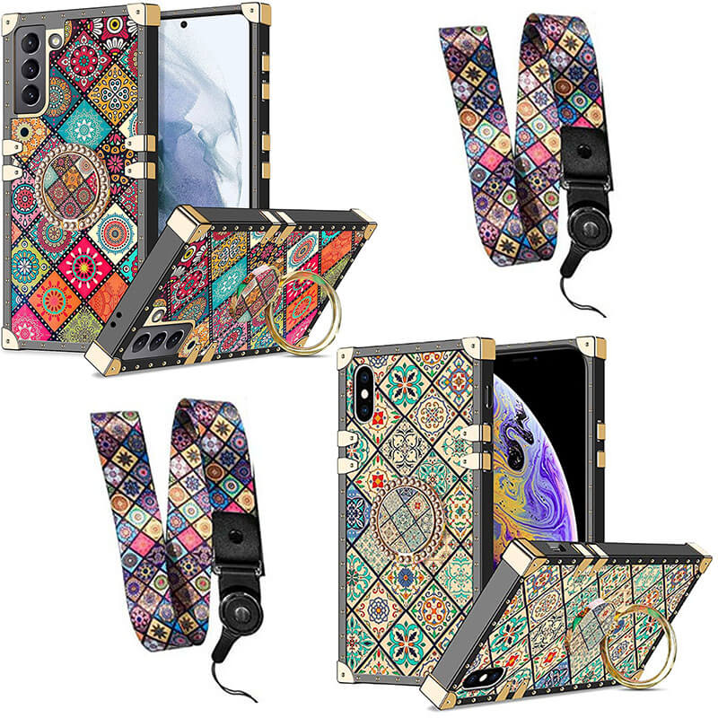 2021 Luxury Brand High Quality Bohemian Lanyard Ring Phone Case For Samsung - {{ shop_name}} varyfun
