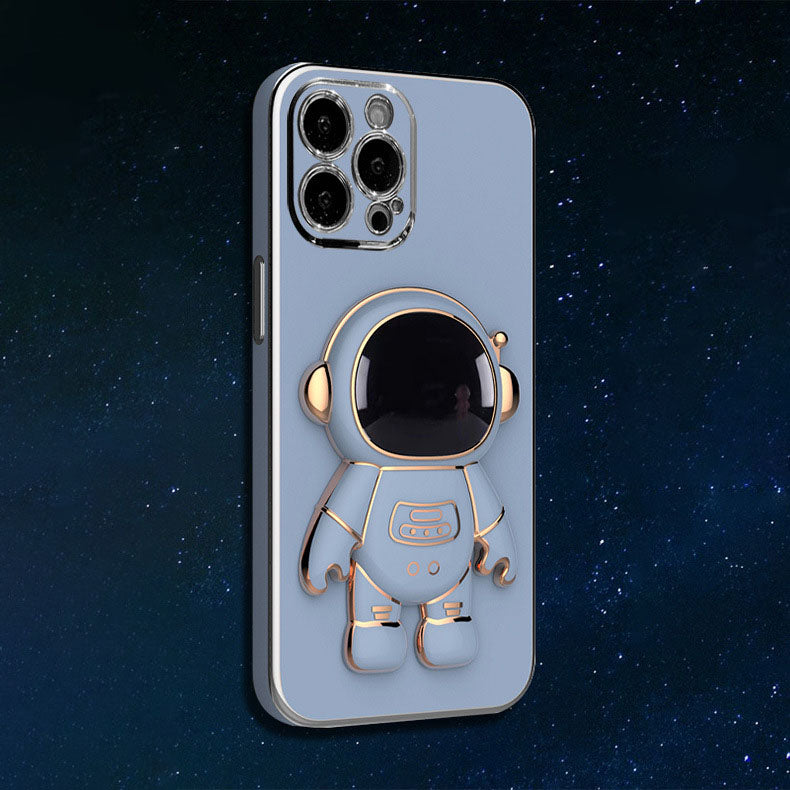 Creative Astronaut Bracket Camera All-inclusive Electroplating Process Phone Case For iPhone 14 13 12 Pro Max - {{ shop_name}} varyfun