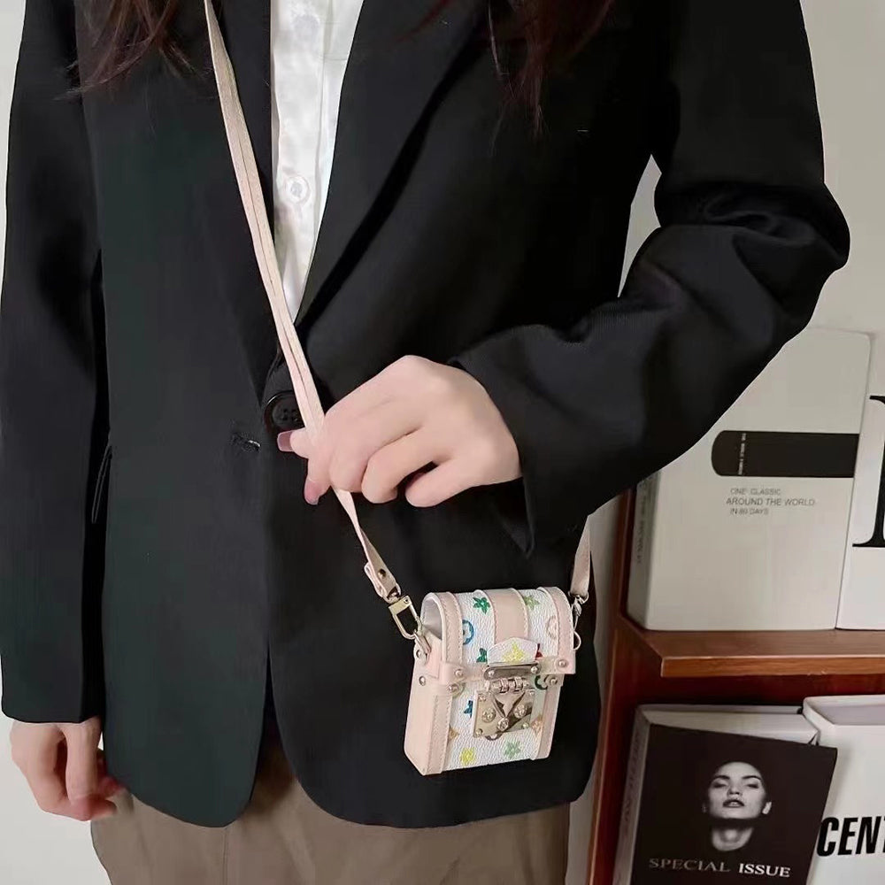 Luxury Leather Mini Phone Backpack Design For Samsung Galaxy Z Flip4 Flip3 5G - {{ shop_name}} varyfun