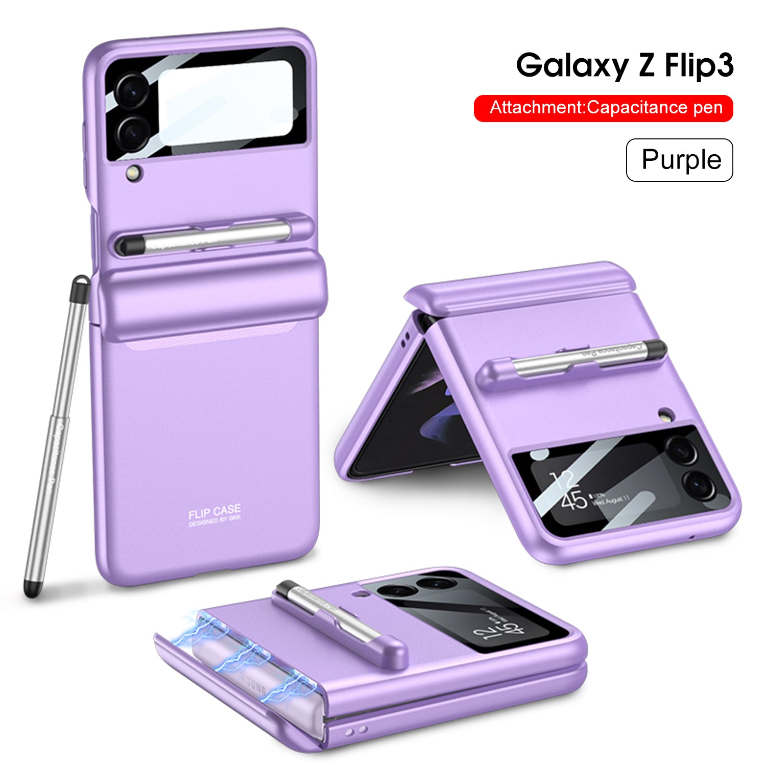 2022 Magnetic All-included Shockproof Plastic Hard Cover For Samsung Galaxy Z Flip 3 5G - {{ shop_name}} varyfun