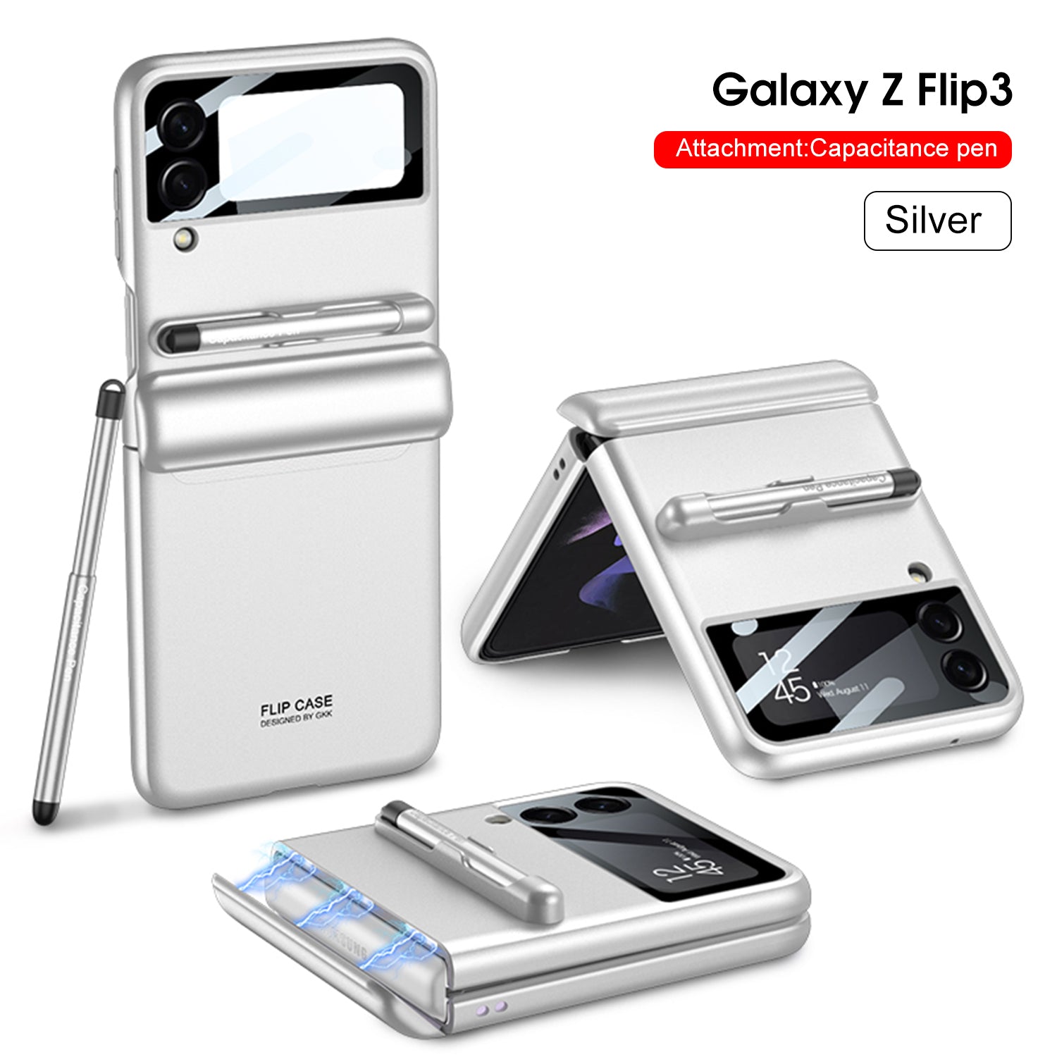 2022 Magnetic All-included Shockproof Plastic Hard Cover For Samsung Galaxy Z Flip 3 5G - {{ shop_name}} varyfun