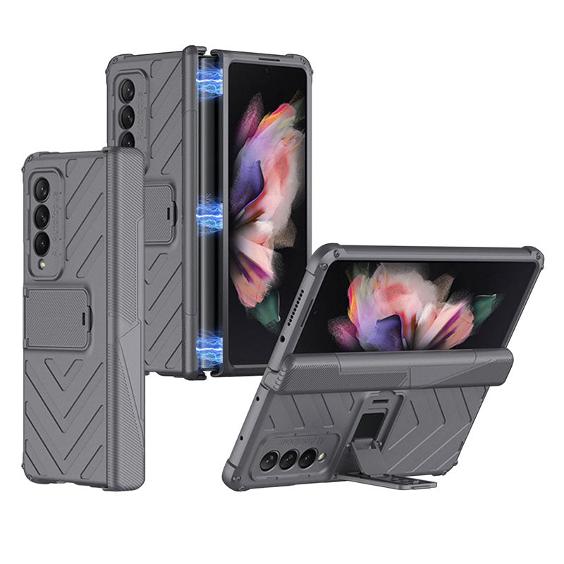2022 Magnetic Armor All-included Protective Cover With Hinge Holder For Samsung Galaxy Z Fold 3 5G - {{ shop_name}} varyfun