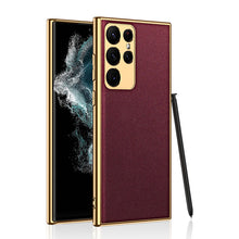 Load image into Gallery viewer, 2022 Luxury Leather Camera All-inclusive Electroplating Process Cover For Sumsang Galaxy S22 S21 Ultra Plus - {{ shop_name}} varyfun
