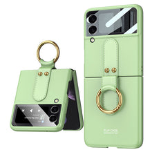 Load image into Gallery viewer, Original Back Screen Glass Matte Hard Cover With Finger-Ring For Samsung Z Flip4 Flip3 5G - {{ shop_name}} varyfun
