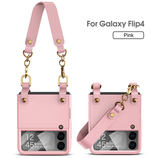 Exquisite Handbags Fashion Style Cover For Samsung Galaxy Z Flip3 Flip4 5G With Back Screen Protector - {{ shop_name}} EasyOutdoor