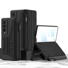Leather Pen Holder Armor Case with Screen Protector For Samsung Galaxy Z Fold4 Fold5 5G - varyfun