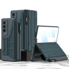 Leather Pen Holder Armor Case with Screen Protector For Samsung Galaxy Z Fold4 Fold5 5G - varyfun