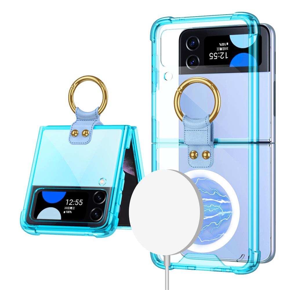 Galaxy Z Flip3 Flip4 Magnetic MagSafe Airbag Anti-fall Wireless Charging Phone Case - {{ shop_name}} Dealggo.com