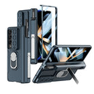 Magnetic Folding Armor Lens Protective Case With Back Screen Protector For Samsung Galaxy Z Fold3 Fold4 Fold5 - mycasety2023 Mycasety