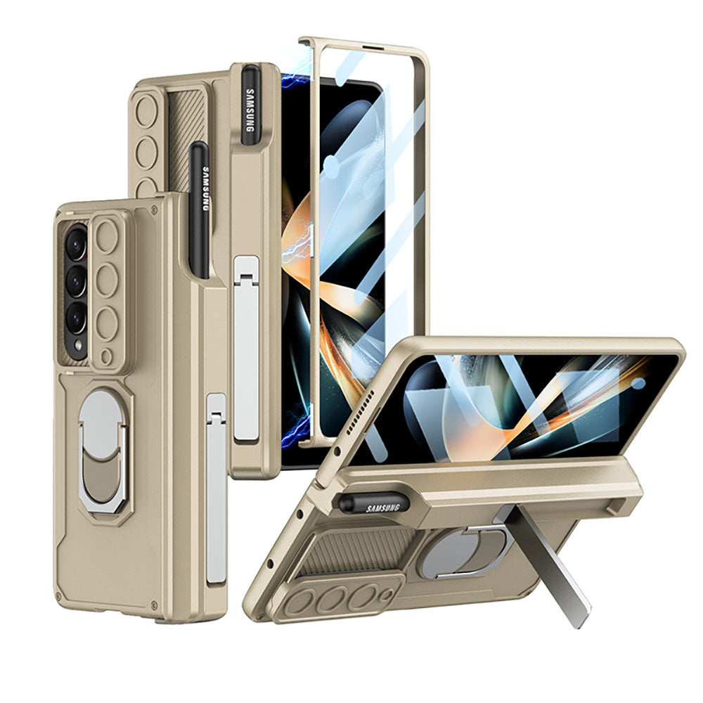 Magnetic Folding Armor Protective Case For Samsung Galaxy Z Fold 4 5G With Back Screen Protector - {{ shop_name}} varyfun