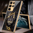 Luxury Plating Anti-knock Protection Tempered Glass Case For Samsung Galaxy S21 S22 S23 Plus Ultra - {{ shop_name}} varyfun