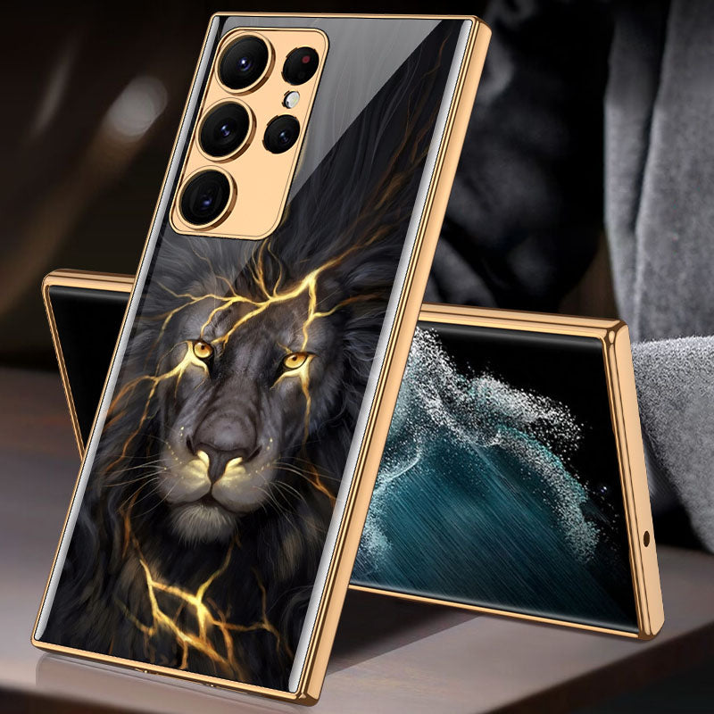 Luxury Plating Anti-knock Protection Tempered Glass Case For Samsung Galaxy S21 S22 S23 Plus Ultra - {{ shop_name}} varyfun