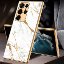 Load image into Gallery viewer, Luxury Plating Anti-knock Protection Tempered Glass Case For Samsung Galaxy S21 S22 S23 Plus Ultra - {{ shop_name}} EasyOutdoor
