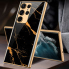 Luxury Plating Anti-knock Protection Tempered Glass Case For Samsung Galaxy S21 S22 S23 Plus Ultra - {{ shop_name}} varyfun