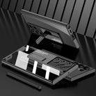 Magnetic Bracket Electroplated Soft Clear Phone Case For Samsung Galaxy S22 S23 Ultra - {{ shop_name}} varyfun