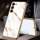 Luxury Plating Anti-knock Protection Tempered Glass Case For Samsung Galaxy S21 S22 S23 Plus Ultra - {{ shop_name}} varyfun