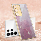 Luxury Plating Anti-knock Protection Tempered Glass Case For Samsung Galaxy S21 S22 S23 Plus Ultra - {{ shop_name}} varyfun