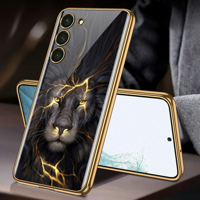 Luxury Plating Anti-knock Protection Tempered Glass Case For Samsung Galaxy S21 S22 S23 Plus Ultra - {{ shop_name}} varyfun