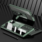 Magnetic Bracket Electroplated Soft Clear Phone Case For Samsung Galaxy S22 S23 Ultra - {{ shop_name}} varyfun