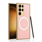 Magnetic Magsafe Leather Soft Case for Samsung Galaxy S23 Ultra Plus - mycasety2023 Mycasety