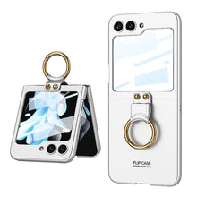 Load image into Gallery viewer, Original Back Screen Glass Matte Hard Cover With Ring For Galaxy Z Flip5 Flip4 Flip3 - mycasety2023 Mycasety
