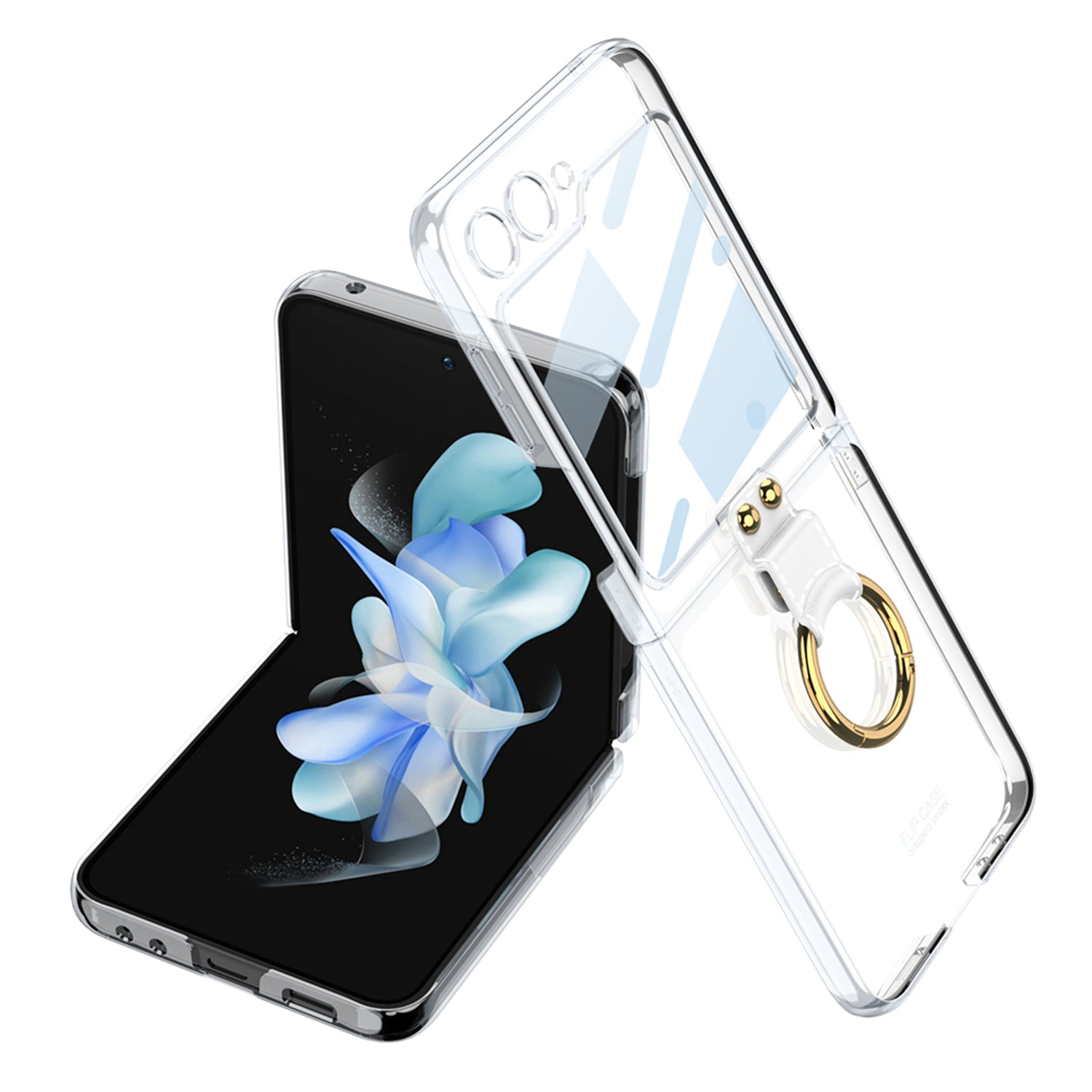 Phantom Plating Anti-Drop Case For Samsung Galaxy Z Flip5 Flip4 Flip3 - mycasety2023 Mycasety