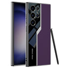 Electroplated Leather Anti-fall Protective Phone Case For Samsung Galaxy S24 S23 Ultra Plus - {{ shop_name}} varyfun