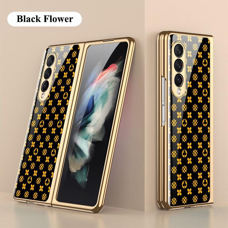 Flower Glass Case For Samsung Galaxy Z Fold 3 5G - {{ shop_name}} varyfun
