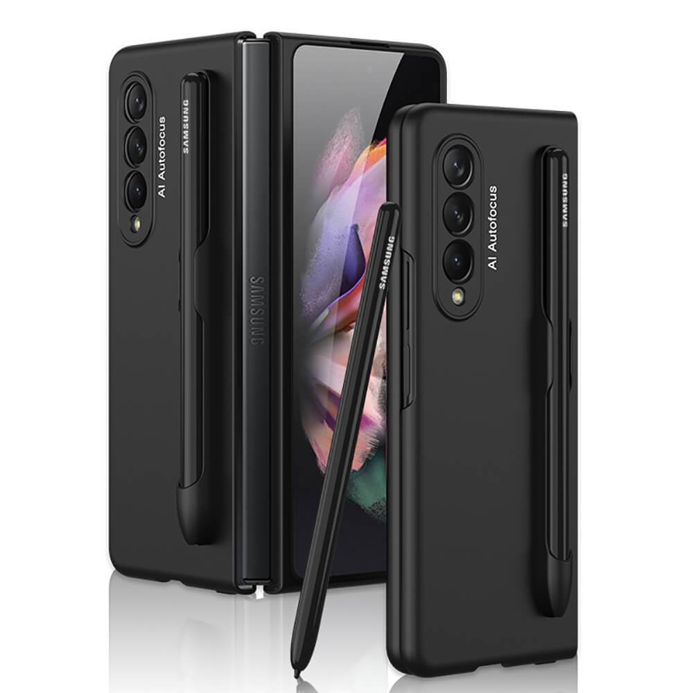Ultra-thin Pen Slot Business Case for Samsung Galaxy Z Fold 3 5G - {{ shop_name}} varyfun