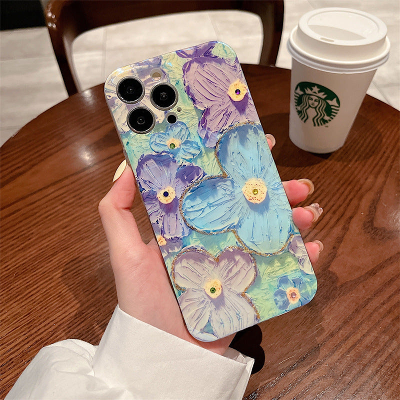 Oil Painting Flower Samsung/iPhone Case - {{ shop_name}} varyfun